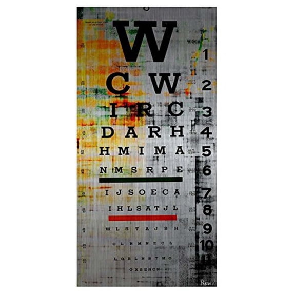 Renaissance Romance Chart Print - 18x36" Brushed Aluminum Wall Art - Gallery Wrapped Painting
