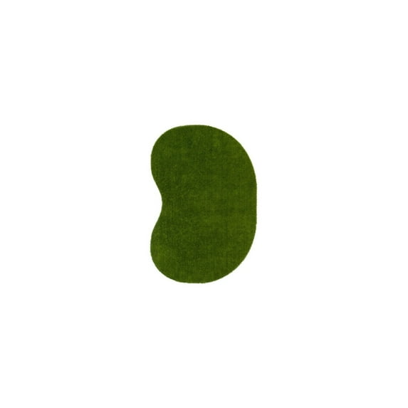 Fluffy Mat 6x9 - Sage Green Area Rug - Soft Plush Texture - StainSmart Protection - Indoor/Outdoor