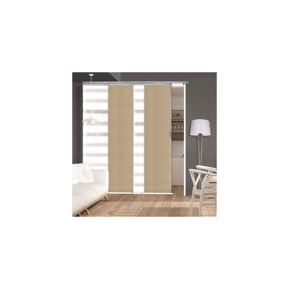 Room Divider Panels with Track System - Adjustable Width, 94" Height