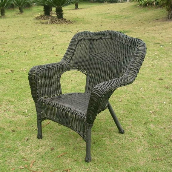 Patio Resin Chairs - Woven Design, Steel Frame, Weather Proof Outdoor Seating