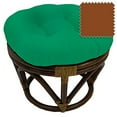 thumbnail image 1 of Retro Footstool Ottoman - Vintage Style Cushioned Foot Rest - Living Room Accent Furniture, 1 of 1