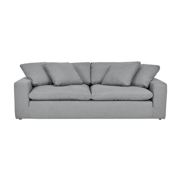 96.5" Upholstered Sofa - Slate Gray 3-Seater Living Room Couch