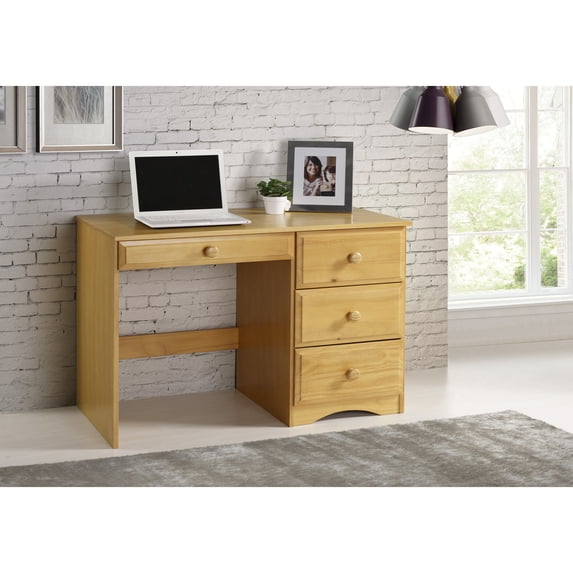Maykoosh Rococo Radiance Essentials Writing Desk With Four Drawers - Natural Finish