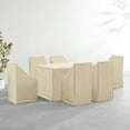 thumbnail image 1 of Outdoor Furniture Cover Set 7-Piece Patio Table & Chair Covers - Washable Vinyl Protective Covers, 1 of 9