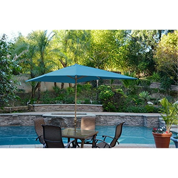 Ranch Patio Umbrella 9 Ft Bronze Aluminum Outdoor Market Shade - Adjustable Tilt & Crank
