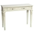 thumbnail image 1 of Console Table Two Drawer Rectangular Antique White Storage Organizer Home Decor, 1 of 1