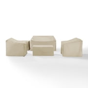 Outdoor Furniture Cover Set - 5 Piece Patio Cover - Loveseat, Chairs, Table Protection - Weather Resistant