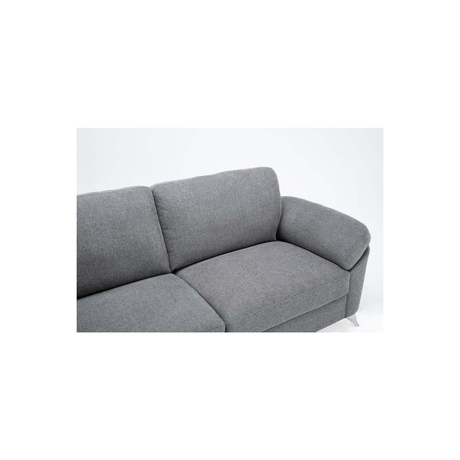 Maykoosh Rustic Retreat Linen Sofa with Tufted Arms, Foam Cushioned