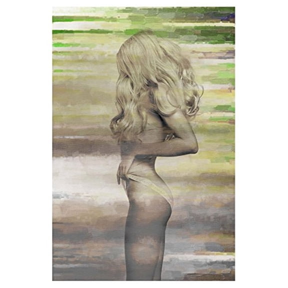 Rustic Romance Canvas Wall Art Print - 32x22 Inch Shabby Chic Decor Ready to Hang