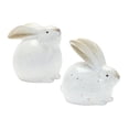 thumbnail image 1 of Terra Cotta Bunny Figurines Set of 4 - Rustic Farmhouse Spring Decor, 1 of 1