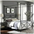 thumbnail image 1 of Iron Canopy Bed - Black Metal Frame - 84" Length - Queen/King Size, 1 of 1