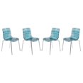 thumbnail image 1 of Maykoosh Seaside Style Modern Plastic Dining Chair - Set of 4, 1 of 10
