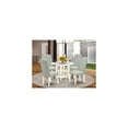 thumbnail image 1 of 5Pc Dining Set - Round Table & 4 Parsons Chairs - Linen White & Baby Blue, 1 of 5