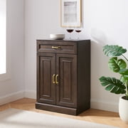 Maykoosh Southwestern Style Stanton Kitchen Storage Cabinet - 14.25"D x 23.75"W x 36"H, Floor Mountable, for Kitchen Room, Raised Panel with 2 Doors
