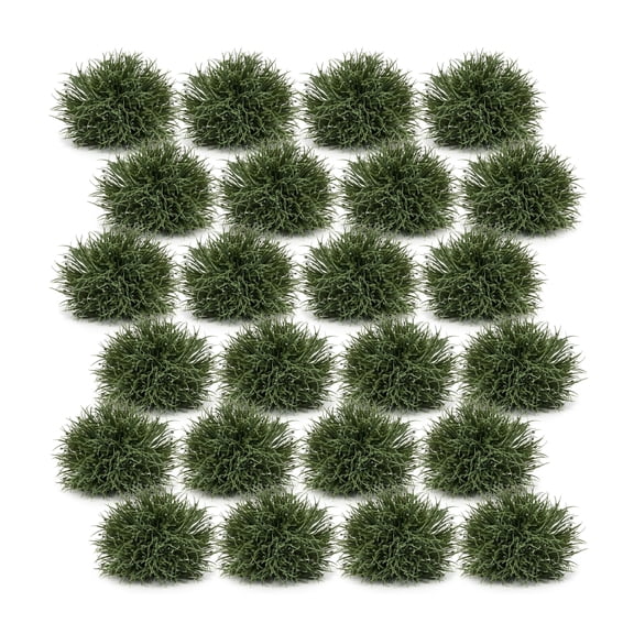 Spring Grass Orb Set - 24 Half Sphere Decorations for Home Decor
