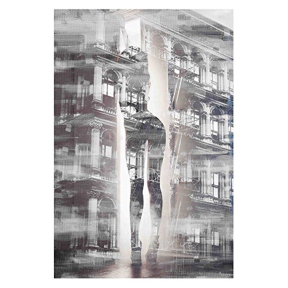 Canvas Wall Art Suburban Columns Painting Print - Home Decor for Living Room Bedroom