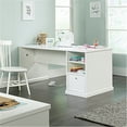 thumbnail image 1 of Craft Table with Storage & Power Outlet - Sewing, Knitting, Scrapbooking Desk - Spacious Melamine Work Surface, 1 of 1