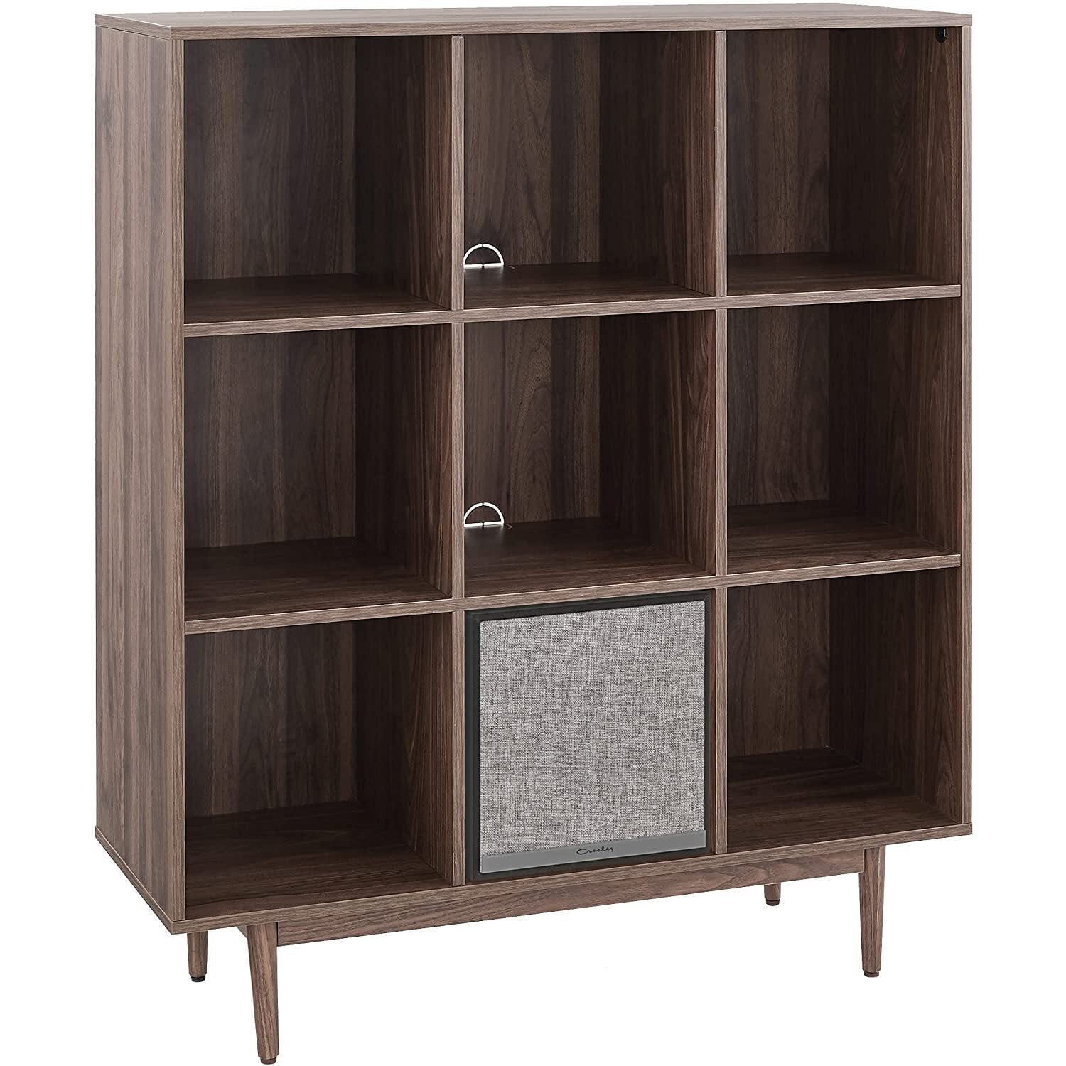 Maykoosh Timeless Trends 9 Cube Record Storage Bookcase With Speaker ...