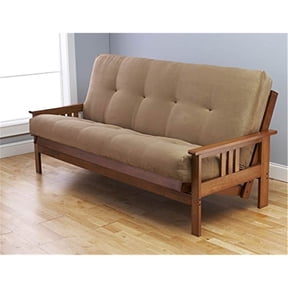 Maykoosh Tuscan Temptations Futon Frame Suede Peat Mattress Set