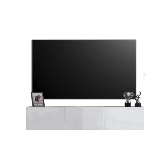 Maykoosh Urban Oasis 65 Inches Luxurious and Durable Floating TV Stand Wall Mounted Entertainment Center with Cable Management, Sturdy Floating Entertainment Center