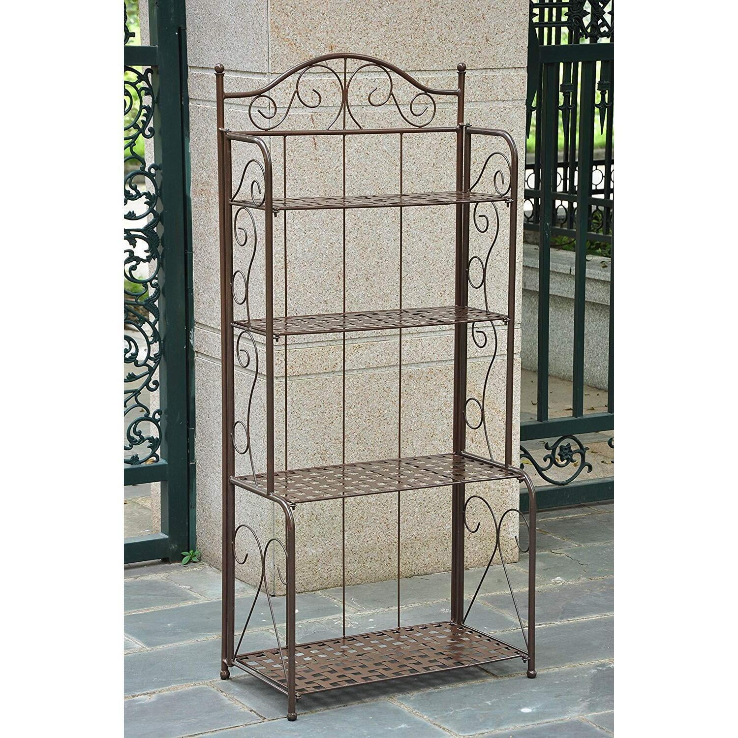 Stone Baker Rack Maykoosh Urban Oasis Folding Baker Rack - Walmart.com