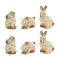 thumbnail image 1 of Maykoosh Weathered Terra Cotta Rabbit Garden Statue (Set Of 6), 1 of 1