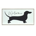 thumbnail image 1 of Dachshund Welcome Sign Wood Frame Home Decor Dog Lover Gift 19.75 Inch, 1 of 1
