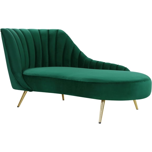 Maykoosh Zen Zone Green Velvet Chaise