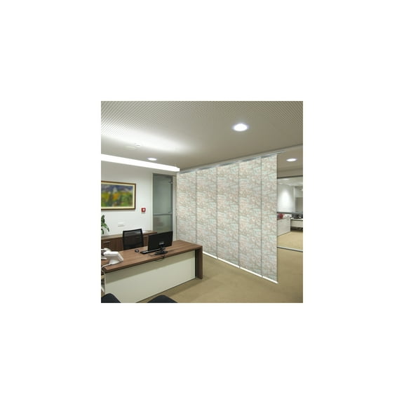 Adjustable Room Divider Panels - Steel Track System - Wall & Ceiling Mountable - 58-110 Inch Width