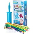 thumbnail image 1 of Maylai 100 Pack of Balloon Animals Kit Twisting Balloons with Pump 260Q Latex Long Balloons for Party Decoration, 1 of 6
