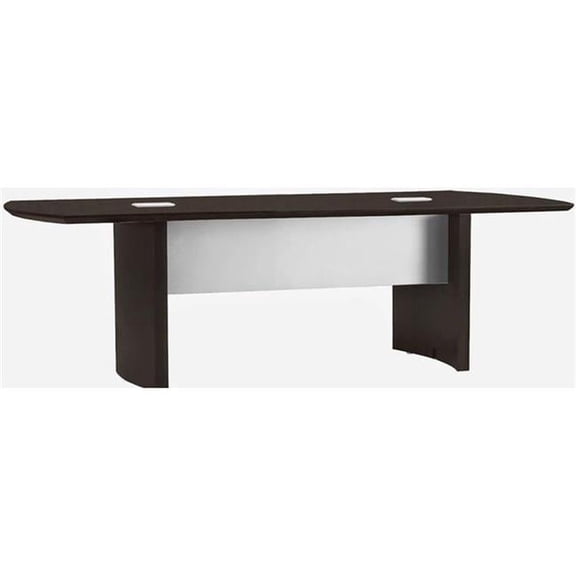 Mayline 8 ft. Medina Conference Table - Mocha Laminate - 29.5 x 96 x 42 in.