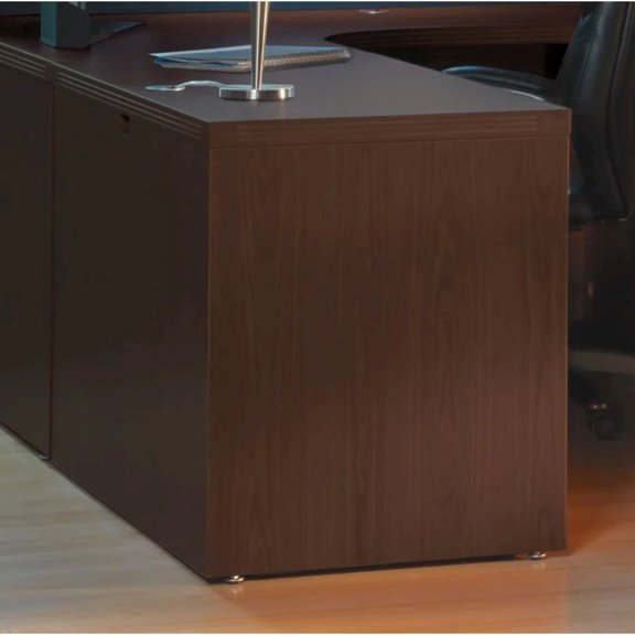 Mayline AR4224LDC Aberdeen Series Non Handed Return Desk, Mocha - 29.5 x 42 x 24 in.