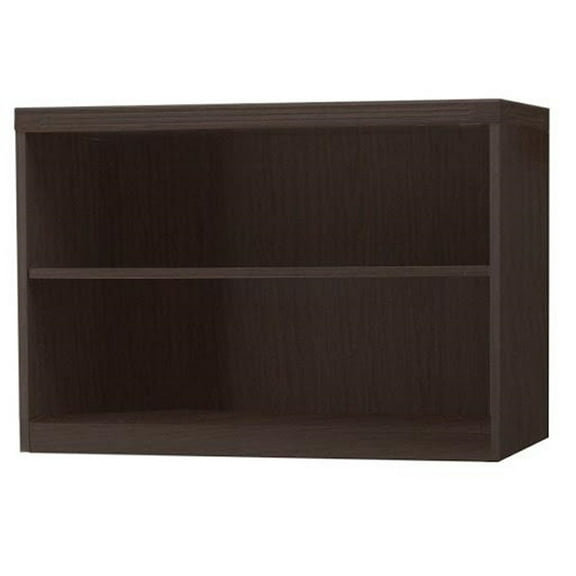 Mayline Aberdeen 2 Shelf Bookcase in Mocha