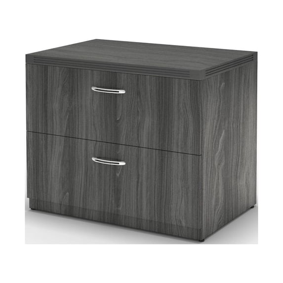 Mayline 36" Freestanding Lateral File, Gray Steel