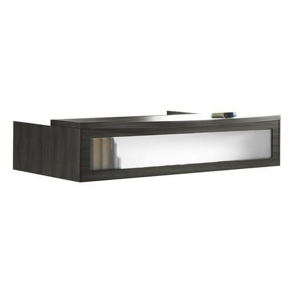 Mayline Aberdeen Series Reception Transaction Counter in Gray Steel