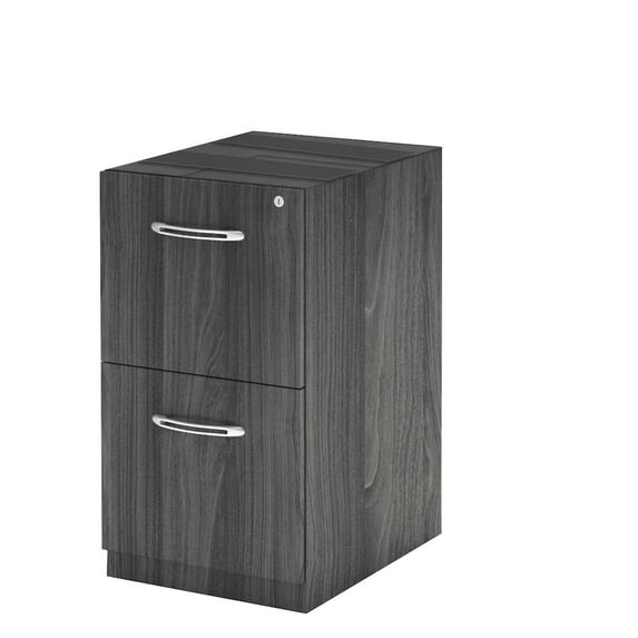 Mayline Desk FF Ped, Gray Steel