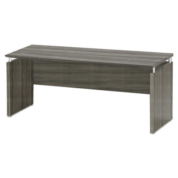 Mayline MNCNZ72LGS 72 x 20 x 29.5 in. Medina Series Laminate Credenza, Gray Steel