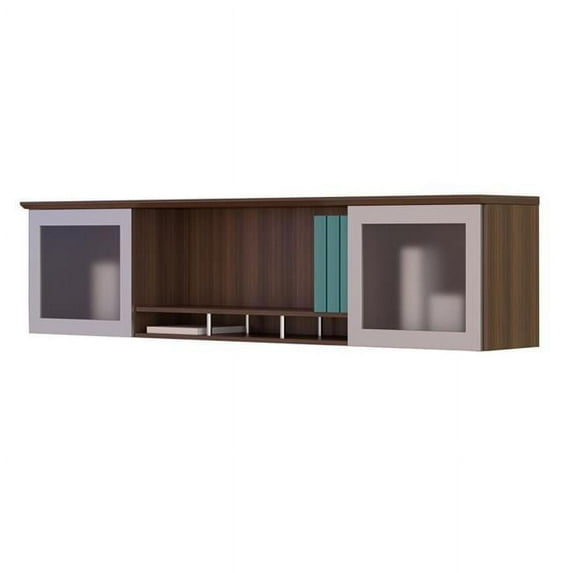 Mayline MNH63TBS Medina Series Hutch, Textured Brown Sugar - 18.25 x 63 x 15 in.