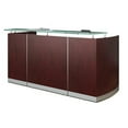thumbnail image 1 of Mayline MNRSLMH Medina Reception Station Without Pedestals - Mahogany - 42.75 x 87.25 x 37.25 in., 1 of 5