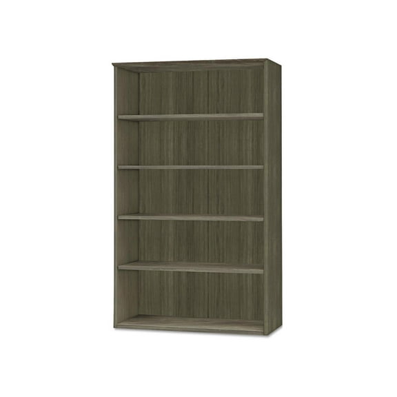 Mayline Medina Bookcase (5 Shelf) in Gray Steel