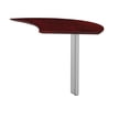 thumbnail image 1 of Safco Right Hand Curved Desk Extension Mahogany 29 1/2H x 47W x 28D MNEXTRLMH, 1 of 3