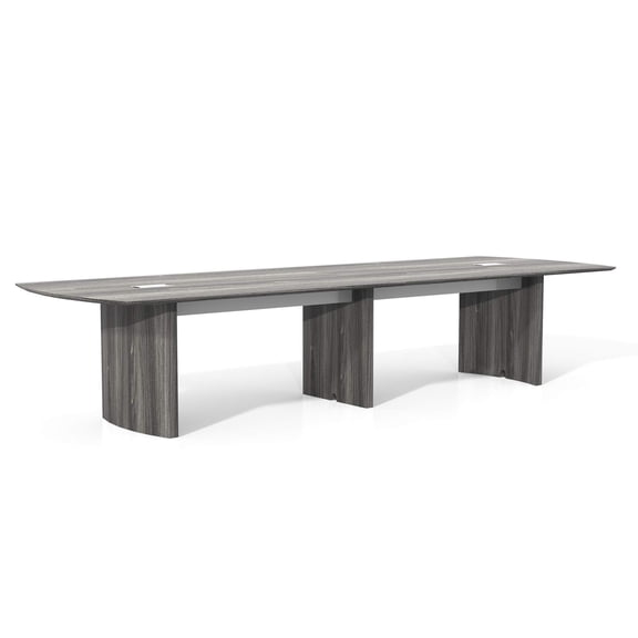 Mayline Medina Series 12' Conference Table in Gray Steel Laminate