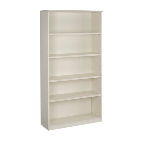 Mayline Medina Series 5 Shelf Bookcase in Sea Salt