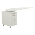 thumbnail image 1 of Mayline Medina Series 63" Curved Desk Return with Left Pedestal, 1 of 2