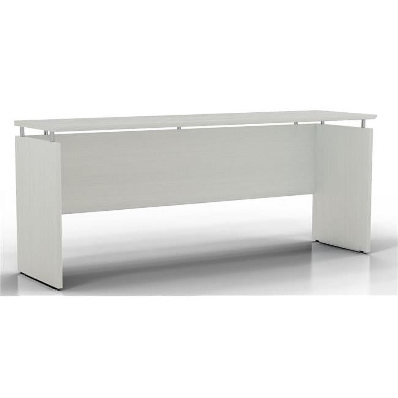 Sea Salt Laminate Adjustable Height Credenza Desk