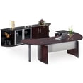 thumbnail image 1 of Mayline NT9MAH Napoli Suite 9 Executive Office Desk Set, Mahogany - 29 x 116 x 103 in., 1 of 2