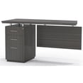 thumbnail image 1 of Safco Products Mayline Sterling Single Pedestal Left Handed Desk Return with Box/Box/File Pedestal, 1 of 3