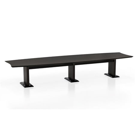 Safco 16' Boat Shaped Laminate Conference Table Textured Mocha (STC16TDC)