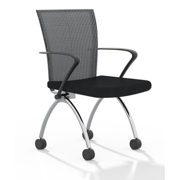 Mayline Valor High Back Training Chair with Arms (Qty. 2) - Silver