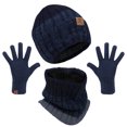 thumbnail image 1 of Maylisacc Adults Winter Beanie Hat Scarf Gloves Set Knit Warm Men Winter Cap Gloves Neck Warmer for Adult, 1 of 7